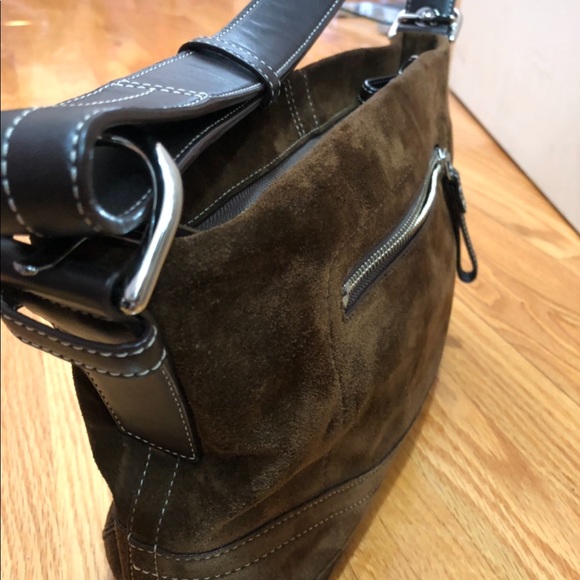 Coach Suede Handbag - Picture 3 of 3